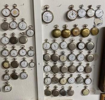 Sbírka kapesních hodinek 60ks. Sbírka kapesních hodinek 60ks.