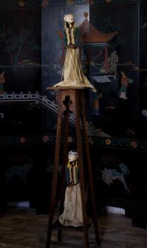 Pár tradičních indonéských loutek Wayang Golek Pár tradičních indonéských loutek Wayang Golek