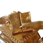 HODINY BRONZOVÉ STOLNÍ DÍTĚ S KNIHOU HODINY BRONZOVÉ STOLNÍ DÍTĚ S KNIHOU