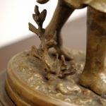 Bronzová socha mladé dívky, Ernest Rancoulet Bronzová socha mladé dívky, Ernest Rancoulet