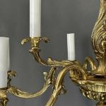 Mosazný secesní lustr, 1915 Mosazný secesní lustr, 1915