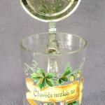 Pivní korbel malovaný s pečetí - Člověče nezlob se Pivní korbel malovaný s pečetí - Člověče nezlob se