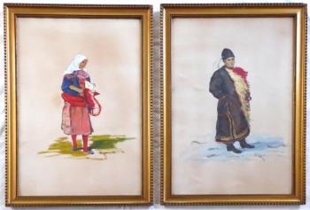 Šohaj v kroji a Děvčica v kroji Šohaj v kroji a Děvčica v kroji