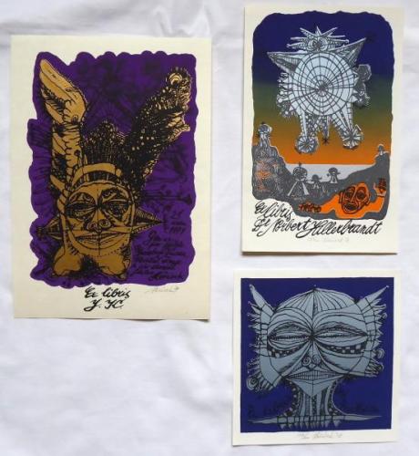 Jaroslav Hořánek - Dvě ex libris, Hlava Jaroslav Hořánek - Dvě ex libris, Hlava