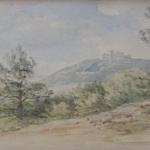 Bedřich Havránek - Krajina s hradem v pozadí Bedřich Havránek - Krajina s hradem v pozadí