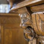 Neorenesanční skříň s vitráží Neorenesanční skříň s vitráží