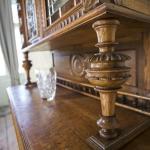 Neorenesanční skříň s vitráží Neorenesanční skříň s vitráží