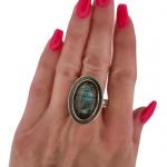 PÁNSKÝ STŘÍBRNÝ PRSTEN S LABRADORITEM PÁNSKÝ STŘÍBRNÝ PRSTEN S LABRADORITEM