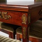 Starožitný Empírový hrací set stůl a židle Starožitný Empírový hrací set stůl a židle