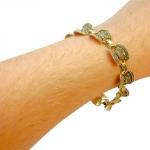 THEODOR FAHRNER, STŘÍBRNÝ NÁRAMEK S MARKAZITY THEODOR FAHRNER, STŘÍBRNÝ NÁRAMEK S MARKAZITY