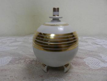 Art deco zlacená dóza / cukřenka - Slavkov, 1932 Art deco zlacená dóza / cukřenka - Slavkov, 1932
