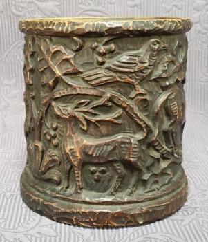 Dóza, motiv lesní zvěře, zn. Johann Maresch  Dóza, motiv lesní zvěře, zn. Johann Maresch