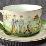 Šálek s podšálkem, zn. Rybáře, K. Knoll, Karlsbad Šálek s podšálkem, zn. Rybáře, K. Knoll, Karlsbad