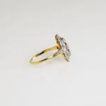 Art deco zlatý prsten s diamanty Art deco zlatý prsten s diamanty