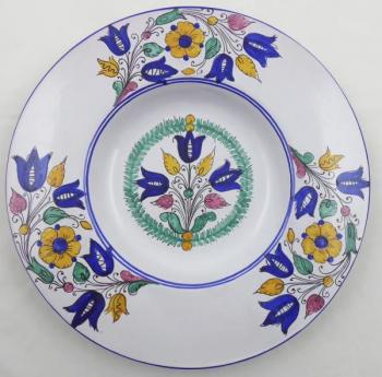 Talíř v habánském stylu - Kardinálský klobouk Talíř v habánském stylu - Kardinálský klobouk