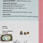 Art Deco diamantové náušnice 0,37 ct Art Deco diamantové náušnice 0,37 ct