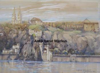 Schmidt Oskar : Praha - Vyšehrad, dat. 1948 Schmidt Oskar : Praha - Vyšehrad, dat. 1948