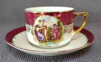 Šálek s podšálkem II., karlovarský porcelán Šálek s podšálkem II., karlovarský porcelán