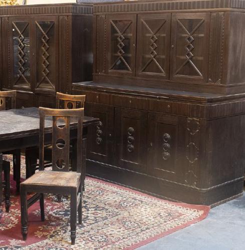 Rondokubistická jídelna, Čechy 1922 Rondokubistická jídelna, Čechy 1922