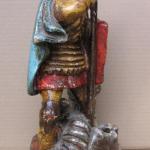 Sv. Jiří s drakem ( dřevořezba )  Sv. Jiří s drakem ( dřevořezba )