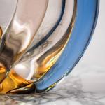 Hutní váza rytá František Zemek výška 30 cm Hutní váza rytá František Zemek výška 30 cm