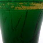 Číše z malachitového skla - Harrachov Číše z malachitového skla - Harrachov