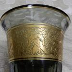 Kouřová váza s oroplastikou - Moser Kouřová váza s oroplastikou - Moser