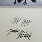 Jaroslav Hořánek -PF 1977, PF 1979, Strom s ptáčky Jaroslav Hořánek -PF 1977, PF 1979, Strom s ptáčky