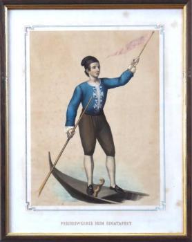 Giuseppe Rebellato - Uchazeč o cenu v závodě gondo Giuseppe Rebellato - Uchazeč o cenu v závodě gondo