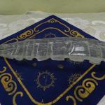 Autorská skleněná plastika, objekt z čirého skla Autorská skleněná plastika, objekt z čirého skla