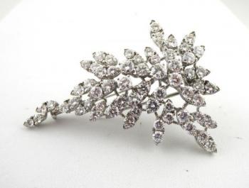 Luxusní brož s 68 přírodními diamanty - 8,80 ct Luxusní brož s 68 přírodními diamanty - 8,80 ct
