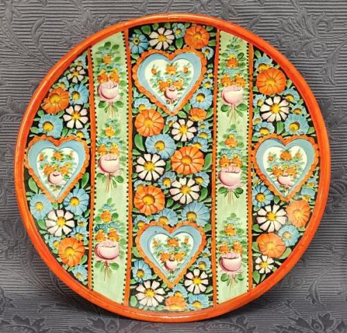 Talíř, ruční malba, zn. Klenčí Talíř, ruční malba, zn. Klenčí