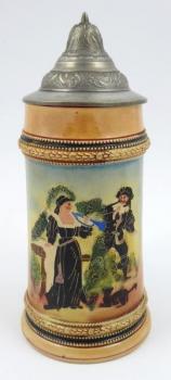 Korbel s romanticky laškovnou scénou Korbel s romanticky laškovnou scénou