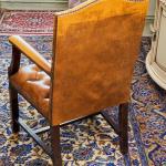 Kožené křeslo k psacímu stolu Chesterfield Kožené křeslo k psacímu stolu Chesterfield