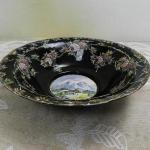 Malovaná tmavě fialová mísa Malovaná tmavě fialová mísa