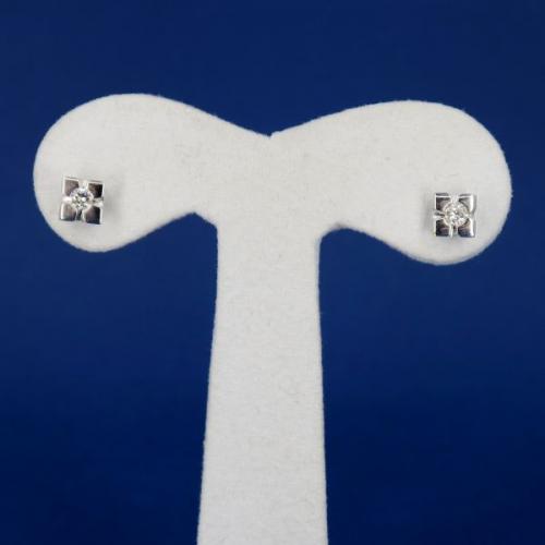 Au 750/1000/ 2,15 g, brilliant cut diamonds cca 0,15 ct Au 750/1000/ 2,15 g, brilliant cut diamonds cca 0,15 ct