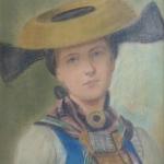 Portrét dívky v kroji Portrét dívky v kroji