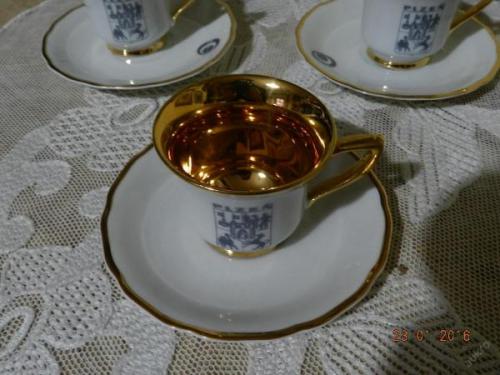 Sada zlacených hrnků EX PLZEŇ - MZ Sada zlacených hrnků EX PLZEŇ - MZ