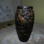 Johann Maresch: Váza s pávem Johann Maresch: Váza s pávem