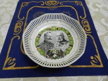 Porcelánová mísa, Franz Josef a Vilém, 1914-1915 Porcelánová mísa, Franz Josef a Vilém, 1914-1915