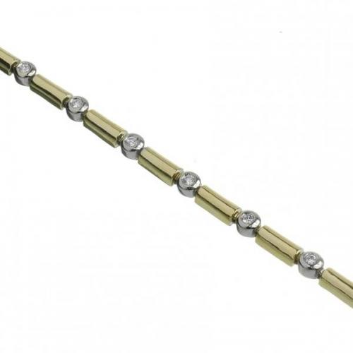 Zlatý náramek s brilianty Zlatý náramek s brilianty