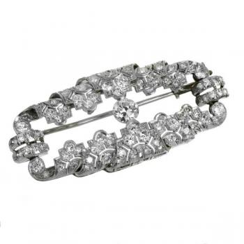 Luxusní zlatá briliantová brož Luxusní zlatá briliantová brož