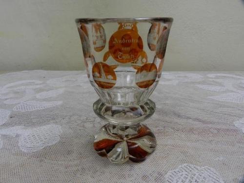 Pohár / sklenice, biedermeier - Teplice, 1836 Pohár / sklenice, biedermeier - Teplice, 1836