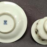 Šálek s podšálkem, zn. TPM, Carl Tielsch, 19.stol. Šálek s podšálkem, zn. TPM, Carl Tielsch, 19.stol.