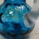 Modrý džbán s čočkami, optický dekor Modrý džbán s čočkami, optický dekor