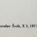 Jaroslav Šváb - Exlibris JM, Exlibris LH Jaroslav Šváb - Exlibris JM, Exlibris LH