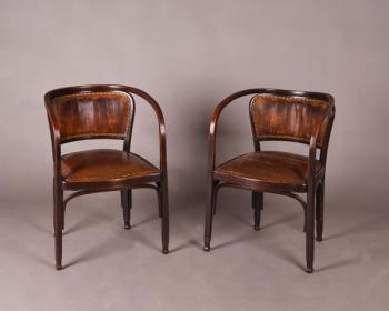 Secesní křesla J. & J. Kohn, attrib. Gustaf Siegel Secesní křesla J. & J. Kohn, attrib. Gustaf Siegel