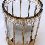 Malá sklenička s obloučky a zlatými věžemi Malá sklenička s obloučky a zlatými věžemi