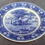 Dezertní talíř, vesnický motiv, zn.Villeroy & Boch Dezertní talíř, vesnický motiv, zn.Villeroy & Boch