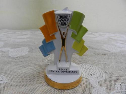 Porcelánová plastika, XX OH Mnichov 1972 - Slavkov Porcelánová plastika, XX OH Mnichov 1972 - Slavkov